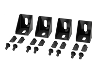 APC Right Angle Connector x4 Black