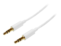 Bild von STARTECH.COM 1m Stereo Audiokabel 3,5mm Klinke - Stecker/Stecker - Weiss - Aux Kabel