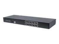 Bild von INTELLINET Modularer 16-Port KVM-Switch mit Cat5-/VGA-Schnittstelle Zur Verwendung mit  Rackmount LCD-Konsolen 508032 oder 507981