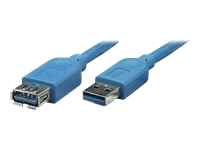 Bild von TECHLY USB3.0 Verlaengerungskabel blau 1m Stecker Typ A auf Buchse Typ A