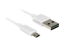 Bild von DELOCK Kabel EASY-USB 2.0 Typ-A Stecker > EASY-USB 2.0 Typ Micro-B Stecker 5 m weiss