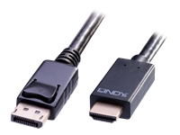 Bild von LINDY Kabel DisplayPort/HDMI 4K30 (DP: passiv) 5m DP Stecker an HDMI Stecker