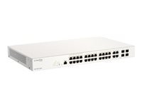 Bild von D-LINK DBS-2000-28MP/E Nuclias Switch 28xGE-ports PoE+ Smart Managed incl 4x1G Combo 370Ww/1Yr Lic