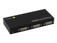 Bild von TECHLY DVI-I 24+5 Extender/Video Splitter 4-Port schwarz Ermoeglicht das Austeilen des DVI Signals auf 4 Ausgabegeraete