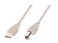 Bild von ASSMANN USB2.0 Anschlusskabel 1,8m USB A zu USB B AWG28 beige bulk