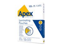 FELLOWES APEX POCHETTES A4  80 MIC 100PK