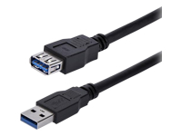 Bild von STARTECH.COM 1m USB 3.0 Verlängerungskabel - USB 3 Typ A Kabel Verlängerung - Stecker/ Buchse - Schwarz