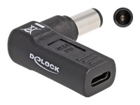 Bild von DELOCK Adapter fur Notebook Ladekabel USB Type-C Buchse zu HP 7,4 x 5,0mm Stecker 90 gewinkelt