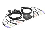 Bild von EATON TRIPPLITE 2-Port USB/HD Cable KVM Switch with Audio/Video Cables and USB Peripheral Sharing