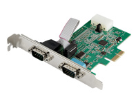 Bild von STARTECH.COM 2 Port PCI Express serielle Schnittstellenkarte - 16950 UART - 256-Byte-FIFO-Cache - Adapterkarte