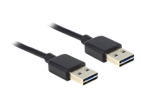 Bild von DELOCK Kabel EASY-USB 2.0 Typ-A Stecker > EASY-USB 2.0 Typ-A Stecker 2m schwarz