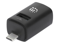 Bild von MANHATTAN 3-Port USB Typ-C Kombo-Hub USB-C-Stecker auf 3x USB-A 1x 5 Gbit/s USB USB 3.2 Gen 1 2x 480 Mbit/s USB 2.0 Strom über USB