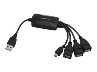 ESPERANZA EA114 - 5905784768588 ESPERANZA EA114 - Hub 3 Porty USB 2.0 + 1 x mini USB