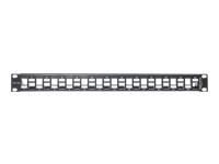 Bild von DELOCK Keystone 19Z Patchpanel 24 Port abgestuft mit Schiene