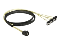 Bild von DELOCK Kabel Mini SAS HD SFF-8643 > 4 x SATA 7 Pin gewinkelt 1 m