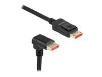 Bild von DELOCK DisplayPort Kabel Stecker gerade zu Stecker 90 unten gewinkelt 8K 60 Hz 1 m