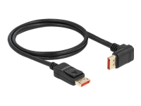 Bild von DELOCK DisplayPort Kabel Stecker gerade zu Stecker 90 oben gewinkelt 8K 60 Hz 1 m