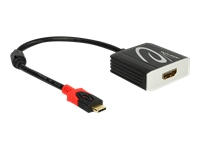 Bild von DELOCK Adapterkabel USB Type-C Stecker > HDMI 4 K / 60 Hz Buchse schwarz DP-Alt Mode