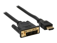 Bild von INLINE HDMI-DVI Kabel HDMI St auf DVI 18+1 St vergoldete Kontakte 3m