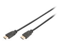 Bild von DIGITUS HDMI High Speed Anschlusskabel Typ A St/St 5.0m m/Ethernet Ultra HD 60p gold sw