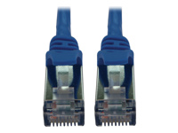 EATON TRIPPLITE Cat6a, 10G, Snagless, Shielded, Slim, STP Ethernet Cable, RJ45, M/M, PoE, Blue, 15 ft. 4.6m