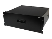 Bild von STARTECH.COM 4HE Rackschublade aus Stahlblech in Schwarz - Schublade für 19 Zoll Rack oder Serverschrank