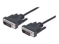 Bild von MANHATTAN DVI-D Anschlusskabel 3,0m Dual Link DVI-D Stecker auf DVI-D Stecker schwarz