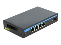 Bild von DELOCK Gigabit Ethernet Switch 4 Port PoE + 1 SFP