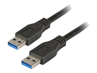 Bild von EFB USB3.0 Anschlusskabel Stecker Typ-A auf Stecker Typ-A Premium Schwarz 1,8m