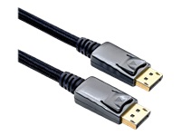 Bild von ROLINE DisplayPort Kabel DP-DP v1.2 ST-ST schwarz-metallic 1m
