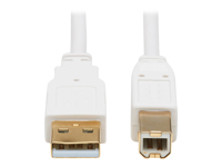 Bild von EATON TRIPPLITE Safe-IT USB-A to USB-B Antibacterial Cable M/M USB 2.0 White 10-ft. 3,05m