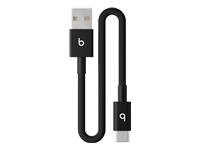 APPLE BEATS USB-A TO USB-C WOVEN SHORT CABLE 20CM - BOLT BLACK