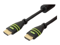 Bild von TECHLY HDMI High Speed mit Ethernet mit Ferritkern Anschlusskabel 15m schwarz Stecker A auf Stecker A