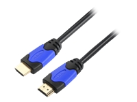 Bild von EFB HighSpeed HDMI Kabel w. Ethernet Premium Certif. 4K60Hz A-A St-St 1m schwarz
