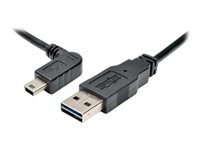 Bild von EATON TRIPPLITE Universal Reversible USB 2.0 Cable Reversible A to Left-Angle 5Pin Mini B M/M 6ft. 1,83m