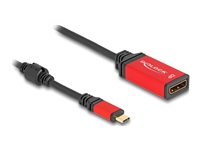 Bild von DELOCK ?USB Type-C zu DisplayPort Adapter DP Alt Mode 8K 30 Hz mit HDR Funktion rot