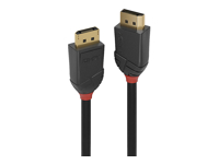 LINDY 2m DisplayPort 2.1 80G Cable, Black Line