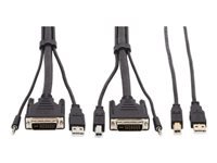 Bild von EATON TRIPPLITE DVI KVM Cable Kit - DVI USB 3,5mm Audio 3xM/3xM + USB M/M 6 ft. 1,83m