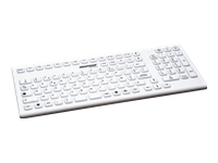 Bild von GETT InduProof Smart Classic USB Silikon IP68 Tastatur desinfizierbar wasserdicht weiss 106 Tasten (CH)