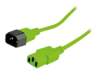 Bild von ROLINE Apparate-Verbindungskabel IEC 320 C14 - C13 grün 1.8m