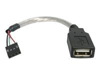 Bild von STARTECH.COM 15 cm USB 2.0 Kabel - USB A-Buchse auf USB Mainboard 4pin Header - Buchse/Buchse - USB Pinheader Kabel 4-polig