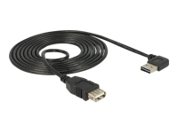 Bild von DELOCK Kabel EASY USB 2.0-A links/rechts gewinkelt Stecker > USB 2.0-A Buchse 2 m