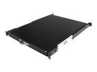 Bild von STARTECH.COM Ausziehbarer Fachboden für 19 Zoll Serverschrank - 55cm Sliding Rack Shelf belastbar bis 25 Kg - Stahlblech Schwarz