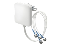 QUWIRELESS Tri-Band 2.4/5/7 GHz WiFi 6E/7 4x4 MIMO Sector Panel N-Male Wall/Mast Antenna