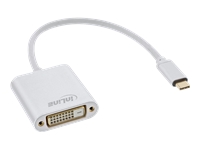 Bild von INLINE USB Display Konverter USB Typ-C Stecker zu DVI Buchse DP Alt Mode silber 0.2m