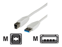Bild von VALUE USB 3.0 Kabel Typ A-B 3m