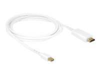 Bild von DELOCK Kabel mini DisplayPort 1.1 Stecker > HDMI-A Stecker 2m weis