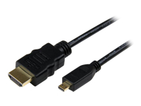 Bild von STARTECH.COM 0,5 m High Speed HDMI-Kabel mit Ethernet - HDMI auf HDMI Micro - Stecker/Stecker