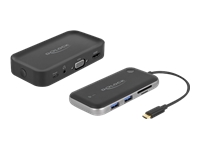 Bild von DELOCK Wireless Display USB Type-C Adapter Full HD - HDMI + VGA mit Card Reader und Hub