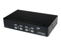 Bild von STARTECH.COM 4 Port VGA USB KVM Switch mit Hub - VGA KVM Umschalter für 4 PCs - Desktop KVM Switch mit 4x USB 2.0, 1x VGA Buchse